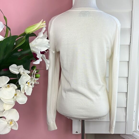 Tommy Hilfiger V-Neck Argyle Pima Cotton Preppy Golf Sweater - Picture 4 of 14